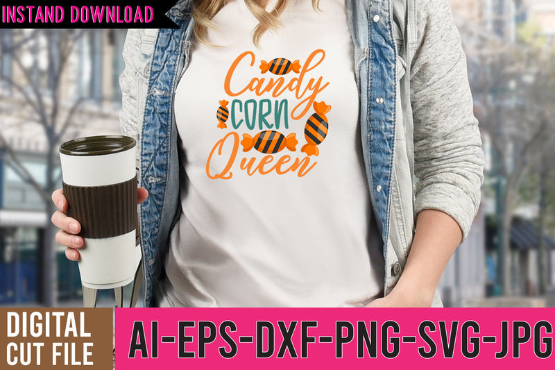 Candy Corn Queen SVG Cut File SVG BlackCatsMedia 