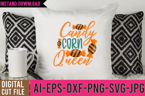 Candy Corn Queen SVG Cut File SVG BlackCatsMedia 