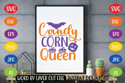 Candy Corn Queen SVG CUT FILE SVG MStudio 