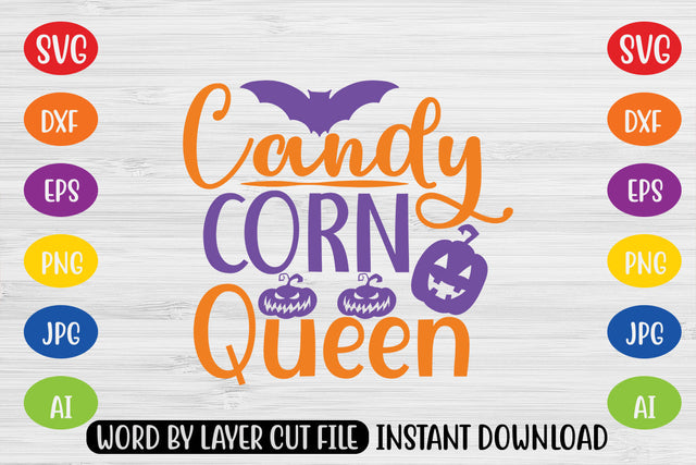 Candy Corn Queen SVG CUT FILE SVG MStudio 