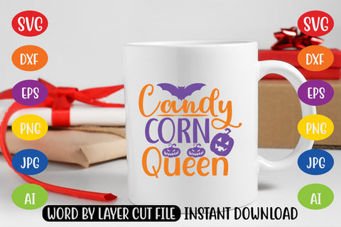 Candy Corn Queen SVG CUT FILE SVG MStudio 