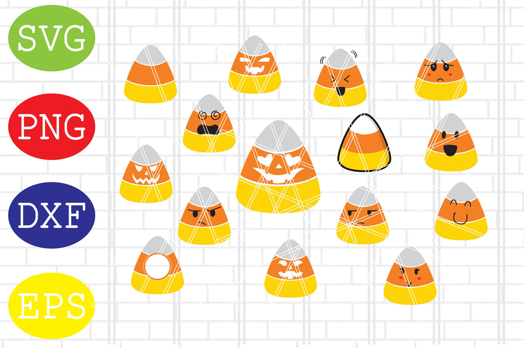 Candy Corn SVG, Cut Files, Candy Corn Cut Files, Halloween Cut File ...