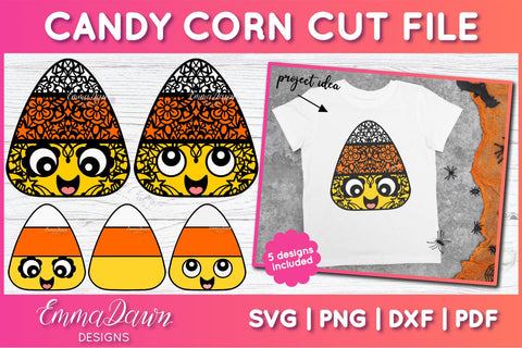 Candy Corn SVG, Cute Candy Corn SVG SVG Emma Dawn Designs 