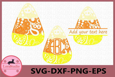 Candy Corn Zentangle SVG SVG Lerastudio 