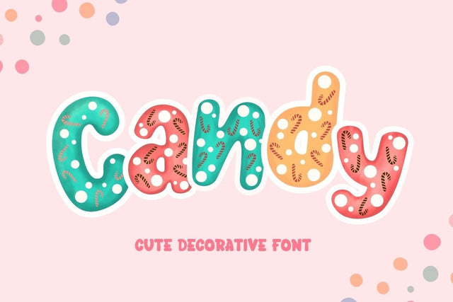 Candy - Cute Decorative Font Font AnningArts Design 