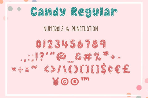 Candy - Cute Decorative Font Font AnningArts Design 