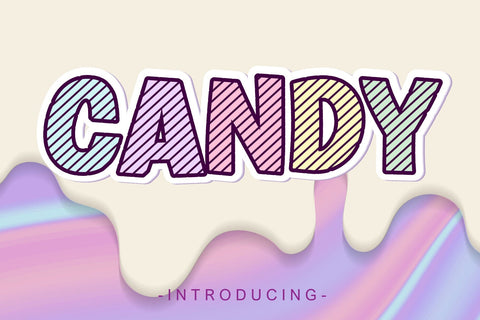 Candy font Font Fox7 By Rattana 