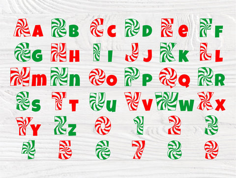 Candy font SVG, Candy alphabet Svg, Letters Svg SVG TonisArtStudio 