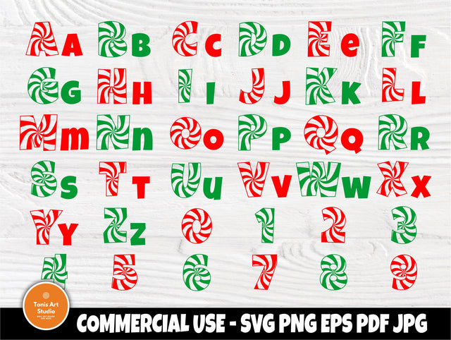 Candy font SVG, Candy alphabet Svg, Letters Svg SVG TonisArtStudio 
