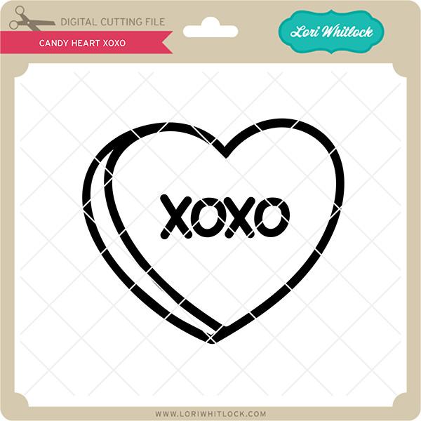 Candy Heart XOXO SVG Lori Whitlock 
