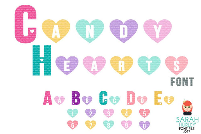 Candy Hearts Font Font Sarah Hurley 