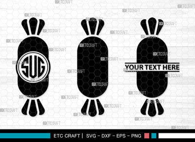 Candy Icons Monogram, Candy Svg, Lollipop Svg, Sweet Sugar, Chocolate, Candy Monogram, Icon Monogram, Svg Cut File, Dxf, Eps, Png, SVG ETC Craft 