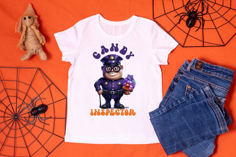 Candy Inspector, Halloween PNG Sublimation Sublimation CraftLabSVG 