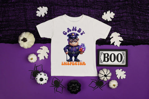 Candy Inspector, Halloween PNG Sublimation Sublimation CraftLabSVG 