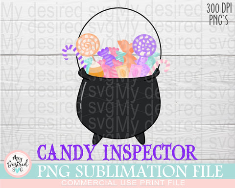 Candy Inspector PNG, Happy Halloween, Funny Witch Cauldron, Halloween candy, Trick or Treat PNG, Pumpkin Png, Halloween Sublimation Designs Sublimation MyDesiredSVG 
