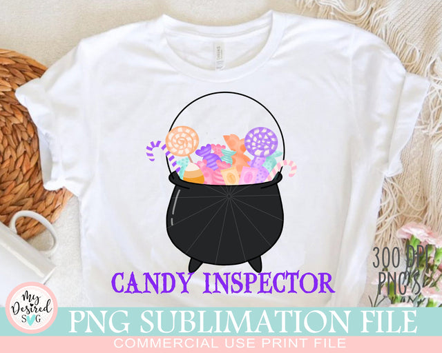 Candy Inspector PNG, Happy Halloween, Funny Witch Cauldron, Halloween candy, Trick or Treat PNG, Pumpkin Png, Halloween Sublimation Designs Sublimation MyDesiredSVG 