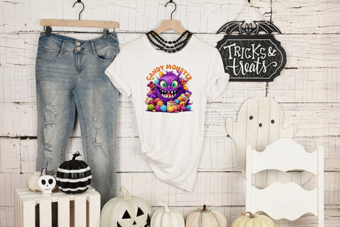 Candy Monster PNG | Funny Halloween Sublimation Sublimation CraftLabSVG 