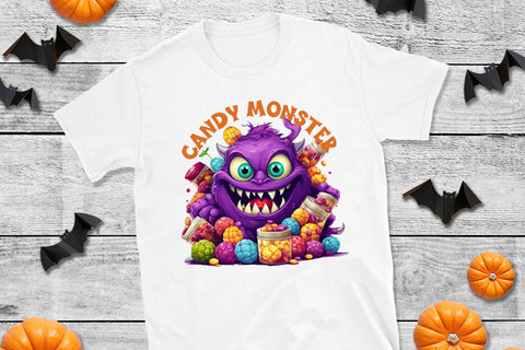 Candy Monster PNG | Funny Halloween Sublimation Sublimation CraftLabSVG 