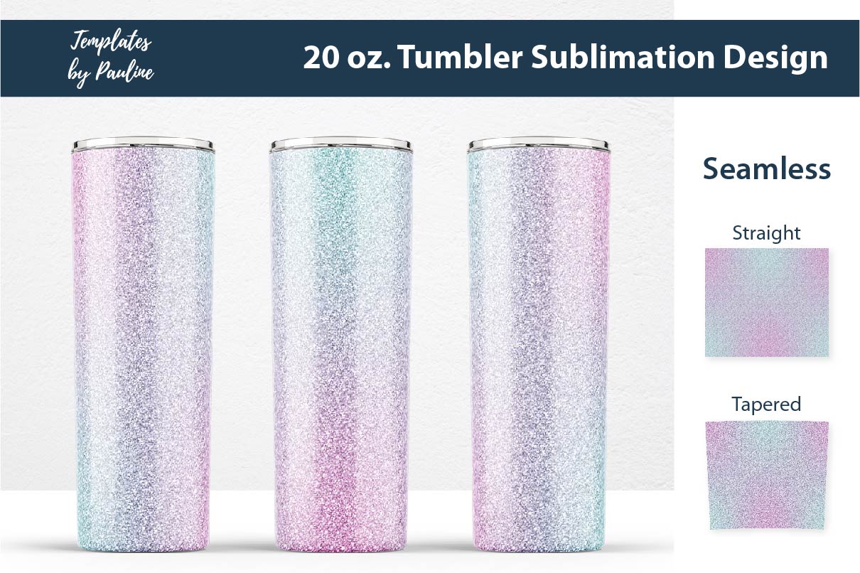 Digital Blue Fashion 20oz Tumbler Wrap PNG Sublimation 