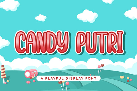 CANDY PUTRI - Playful Display Font Font StringLabs 