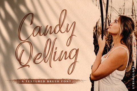 Candy Qelling - Brush Script Font Font StringLabs 