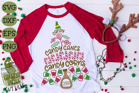 Candy & Syrup Elf Diet Christmas Phrase SVG SVG Crunchy Pickle 