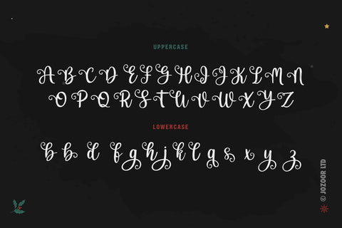 Candy Tree - Christmas Holiday Font Font Jozoor 