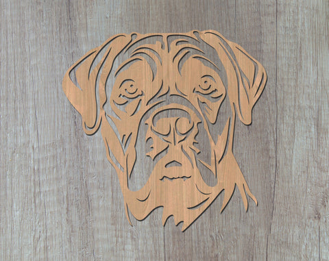 Cane Corso Laser SVG Cut File, Cane Corso Glowforge File, Cane Corso DXF, Cane Corso Wall Art SVG SVG HappyDesignStudio 
