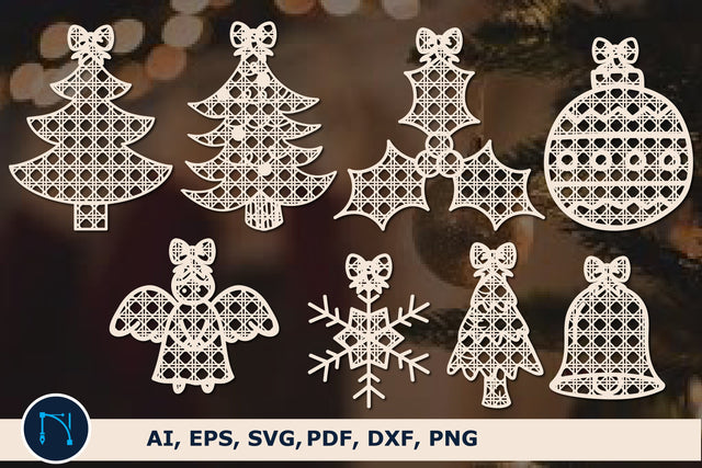 Cane Rattan Christmas element SVG bundle SVG MD JOYNAL ABDIN 