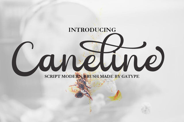 Caneline Font gatype 
