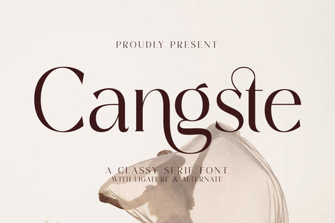 Cangste Typeface Font Storytype Studio 