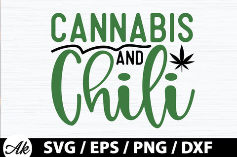 Cannabis and chili SVG SVG akazaddesign 