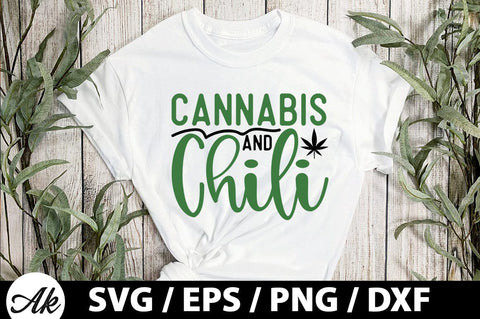 Cannabis and chili SVG SVG akazaddesign 