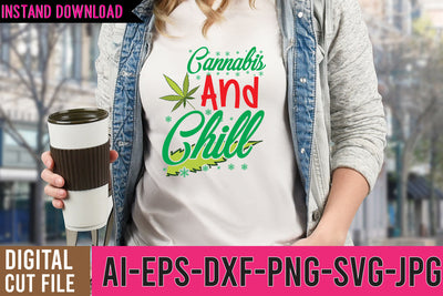 Cannabis And Chill SVG Cut File SVG BlackCatsMedia 