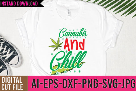 Cannabis And Chill SVG Cut File SVG BlackCatsMedia 