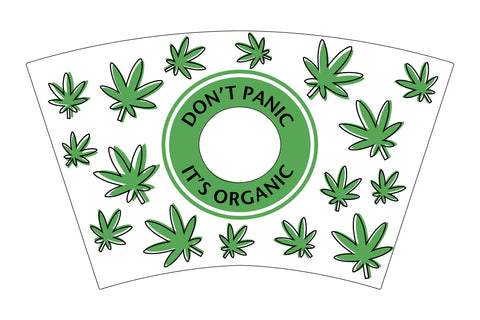Cannabis Cold Cup Wrap. 24 OZ Cold Cup Full Wrap SVG SVG Olga Terlyanskaya 