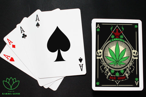 Cannabis Leaf - Playing Card - Weed Svg Png Graphic Design SVG Karma Genie Graphics 