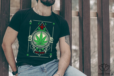 Cannabis Leaf - Playing Card - Weed Svg Png Graphic Design SVG Karma Genie Graphics 