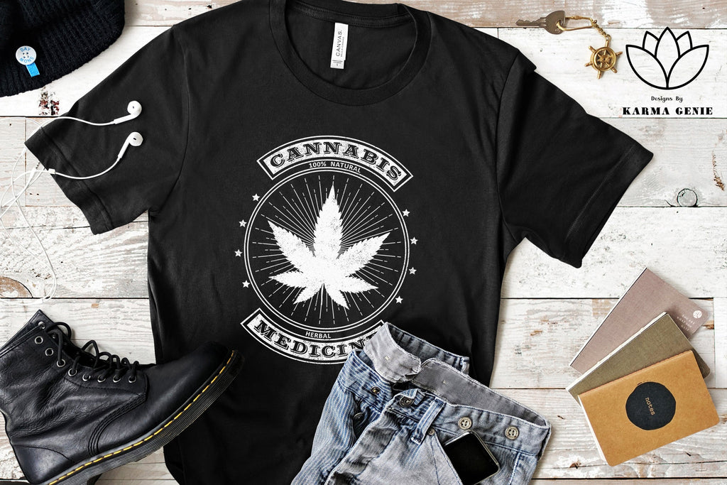 Cannabis Leaf - SVG PNG Weed Graphic Design Sublimation - So Fontsy