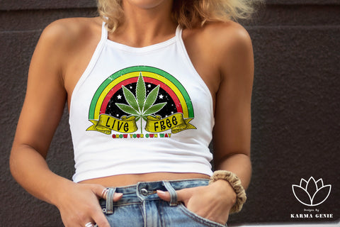 Cannabis Leaf Svg Png - Weed Graphic Design Sublimation SVG Karma Genie Graphics 