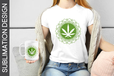 Cannabis Mandala SVG - Weed Cannabis Leaf Mandala SVG Digital Clipart Deals 