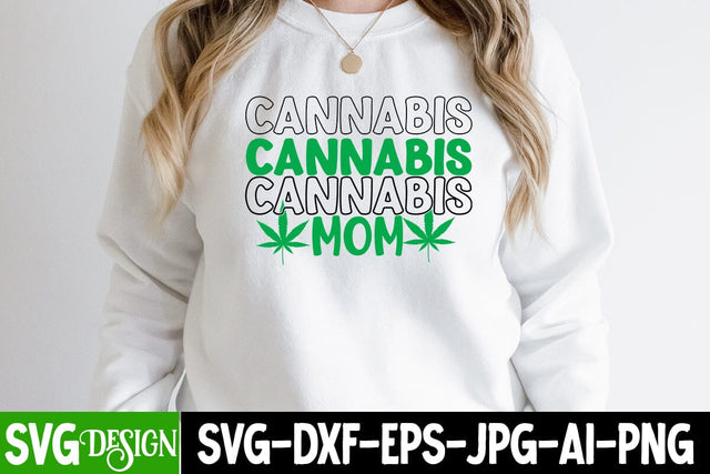 Cannabis Mom SVG Design, Cannabis Mom SVG Desugn Quotes , Weed SVG Cut File SVG BlackCatsMedia 