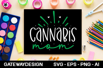 Cannabis Mom Svg Design SVG designmaster24 