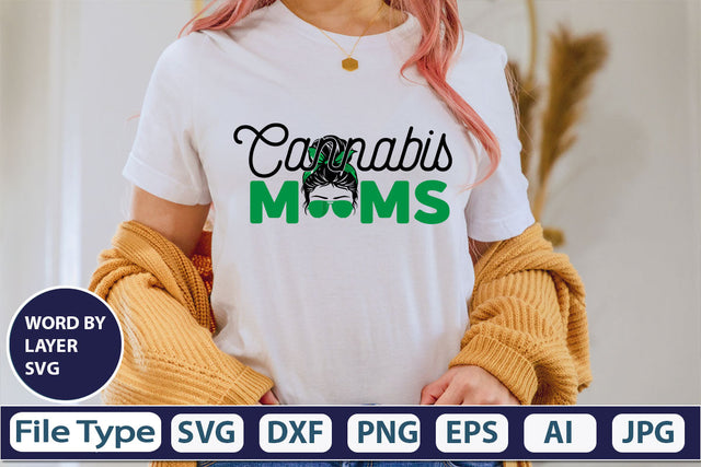 Cannabis Moms SVG Cut File SVG DesignPlante 503 