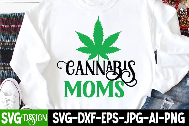 Cannabis Moms SVG Cut File,Cannabis SVG Cut File SVG BlackCatsMedia 