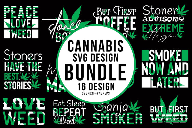 Cannabis Svg Design Bundle SVG Rupkotha 