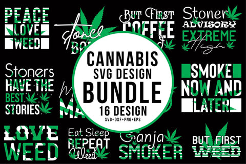 Cannabis Svg Design Bundle SVG Rupkotha 