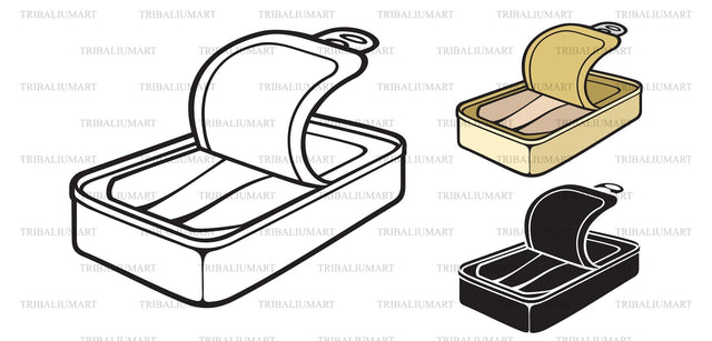 Canned fish SVG TribaliumArtSF 