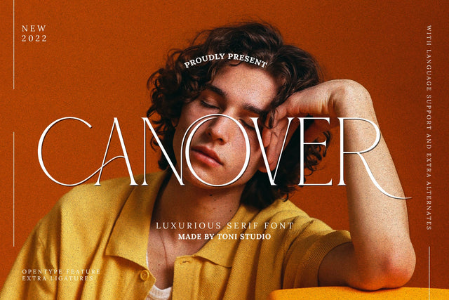 CANOVER | Ligature Serif Font toni_std 