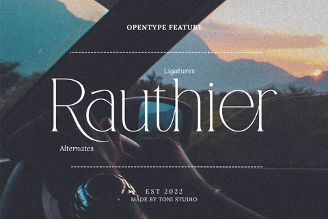 CANOVER | Ligature Serif Font toni_std 